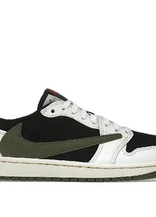 Jordan 1 low x travis scott olive