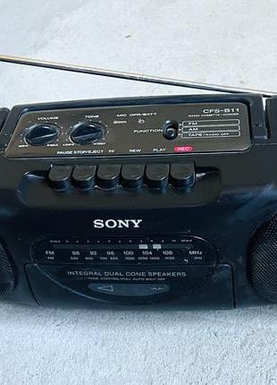 Магнітола sony cfs-b11 (радіо / касетний програвач)