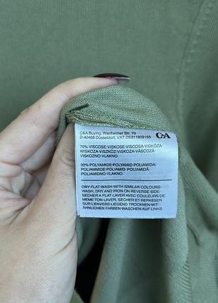 Оливковий светр кофта c&a 3