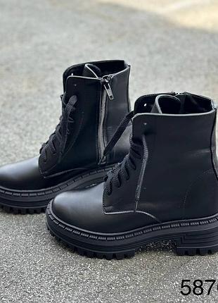 Кожаные женские ботинки 5