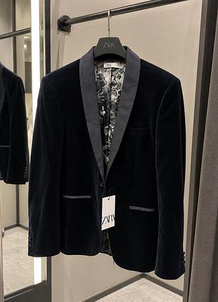 Піджак оксамитовий zara 3