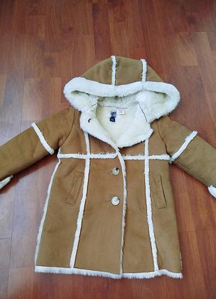 Стильна дублянка / пальто baby gap 3 роки (98 см)