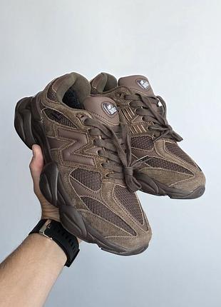 Кроссовки женские new balance 9060 | gore-tex • brown •