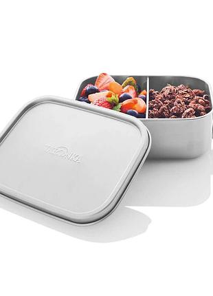 Контейнер для еды tatonka lunch box ii 800 lock silver