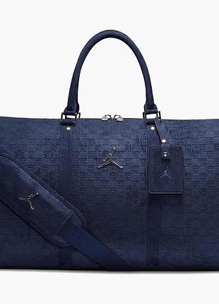 Сумка через плече jordan suede monogram duffel (40l) blue (lm9205-u90)