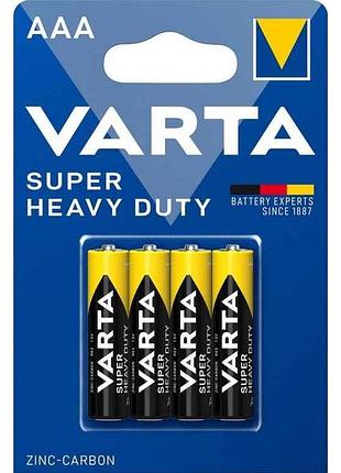 Батарейка сольова r03/aaa 4шт (блістер) тм varta