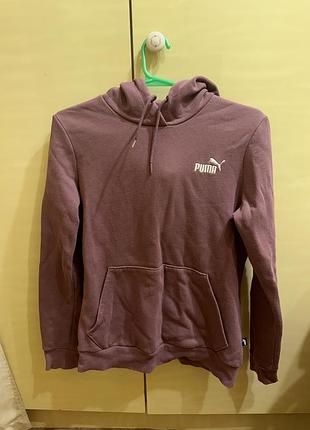 Худі жіноче puma з капюшоном та кишенями, фіолетове