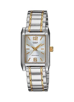 Женские часы casio ltp-1235sg-7a стальной браслет серебристый циферблат