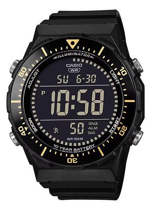 Чоловічий електронний годинник casio ae-1700h-1b полімерний ремінець чорний дисплей