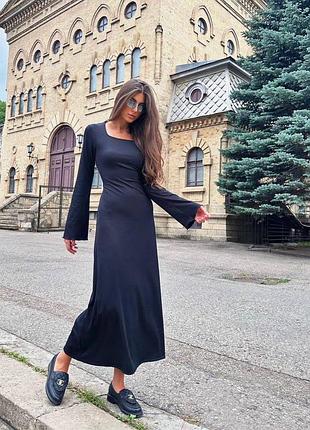 Платье женское в рубчик