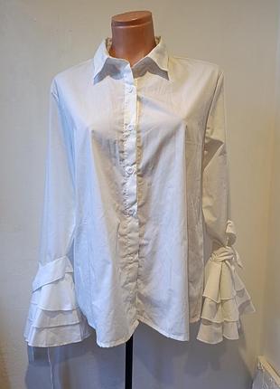 Сорочка жіноча базова біла l xl