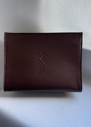 Косметичка жіноча yves saint laurent коричнева