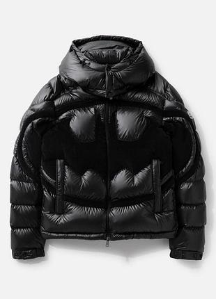 Moncler x batman black down jacket m