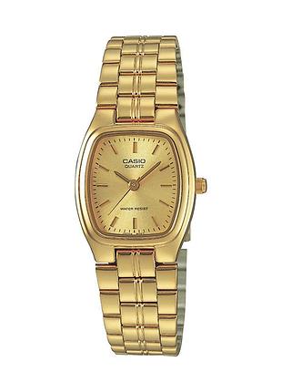Женские часы casio ltp-1169n-9a стальной браслет золотистый циферблат