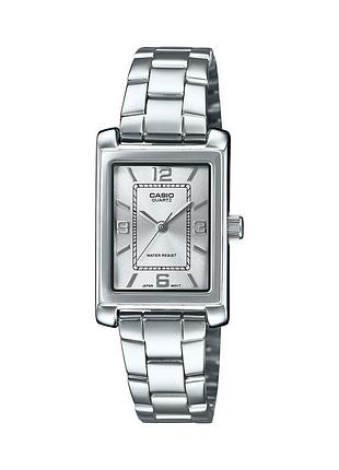 Жіночий годинник casio ltp-1234dd-7a сталевий браслет сріблястий циферблат