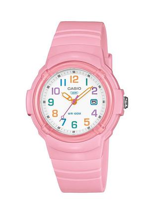 Жіночий годинник casio lx-800h-4a полімерний ремінець білий циферблат