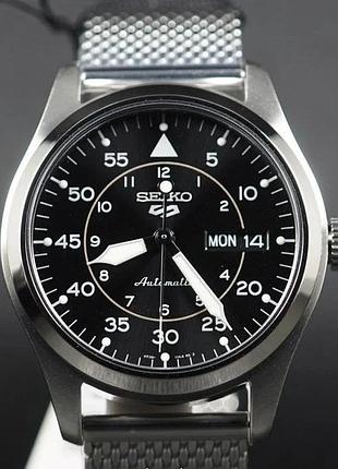 Чоловічий наручний годинник seiko 5 sports srph23k1 механіка з автопідзаводом сріблястий