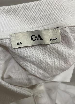 Нова  біла футболка c&a 3