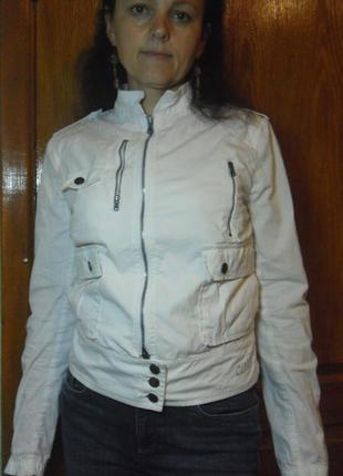 Брендовая ветровка calvin klein стильная светлая куртка2 фото