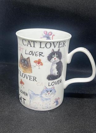 Порцеляновий кухоль із колекції «cat lover» (love my cat) від англійського бренду roy kirkham.