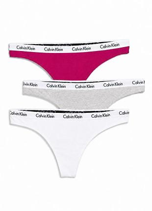 Женские трусики-бикини calvin klein набор 3шт. маломерят s l