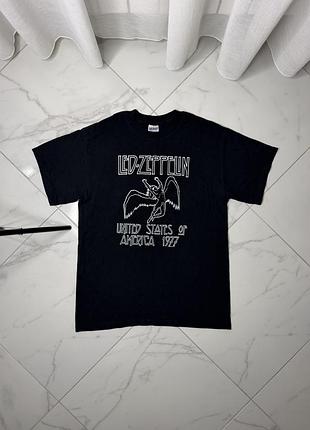 Футболка led zeppelin united states 1977 vintage merch gildan m