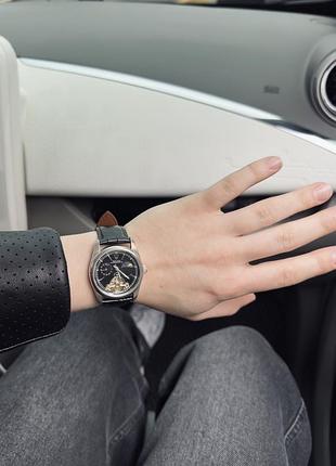Годинники жіночі rolex з ремінцем, чорні часи годинник