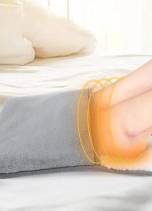 Електрогрілка для ніг до 60°с 30×30см, від usb, foot warmer, термогрілка для ніг, електрокилимок для ніг top shop ua_