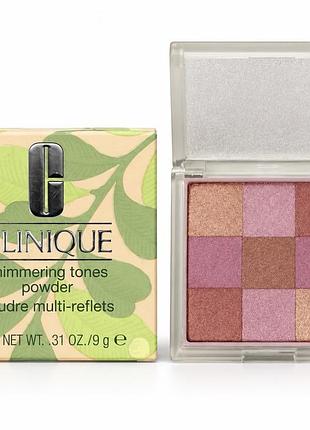 Мультивідтінкова сяюча пудра clinique shimmering tones powder shimmering sweets , 9 г