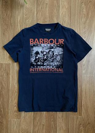Стильна чоловіча футболка barbour international розмір s-m