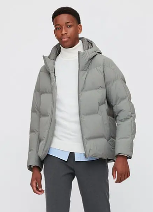 Високотехнологічна чоловіча безшовна пухова парка (men's seamless down parka 3d cut)