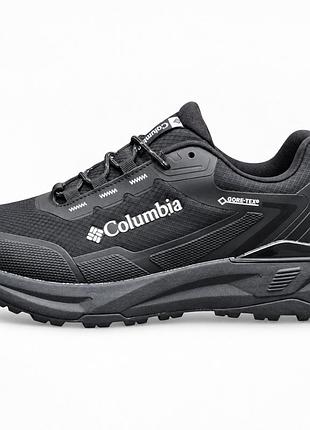 Чоловічі зимові кросівки columbia gore-tex термо-чорні/каламбія вологозахисні.зими термо кросівки columbia waterproof. 44