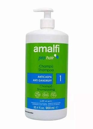 Шампунь 900 мл anticaspa anti-dandruff с дозатором тм amalfi