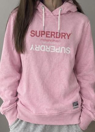 Жіноче худі superdry рожеве