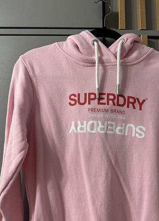 Жіноче худі superdry рожеве 2