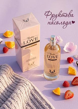 Оригинальный montwood forever love 100мл. женский стойкий шлейфовый парфюм клубника