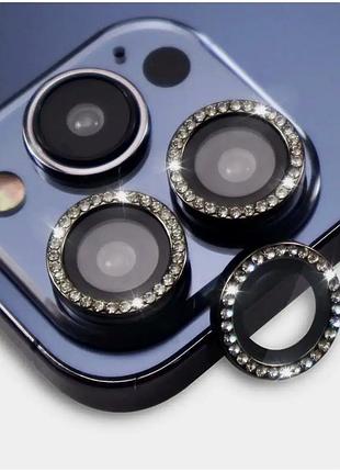 Захисне скло camera glass для iphone 15 pro 15 pro max загартоване чорний захист від ударів і подряпин