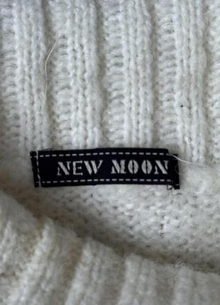Светр жіночий new moon білий в'язаний