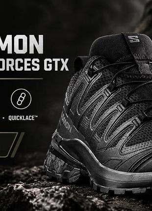 Salomon xa pro forces gtx black тактичні кросівки gore-tex оригінал
