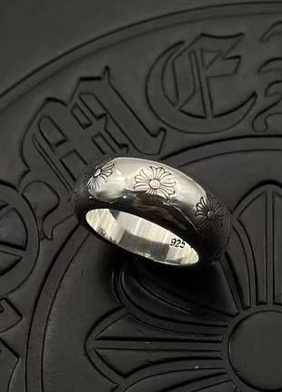 Брендове кільце-бенд chrome hearts з готичними хрестами