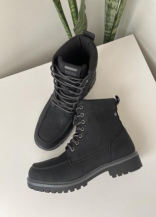 🍂jack&jones демі черевики на шнурівці ботінки