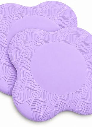 Подставки под колени и локти apx 419, 2 шт, 20×20 см, для йоги и фитнеса, фиолетовые