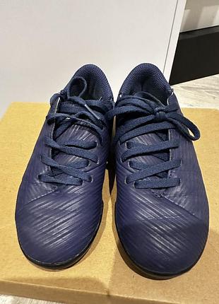 Бутси дитячі adidas сині, довжина устілки 17,5 см