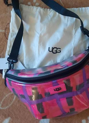 Бананка жіноча ugg прозора різнокольорова