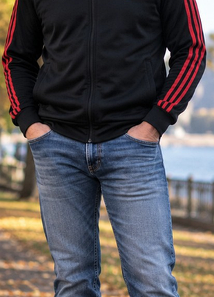 Мужская спортивная кофта adidas manchester united черная l 50