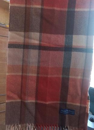 Шарф унісекс scottish collection у клітинку, 100% вовна ягняти