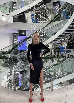 Сукня велюрова