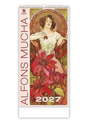 Календарь настенный 2027 helma 31,5 x 63 см alfons mucha (n251-27)