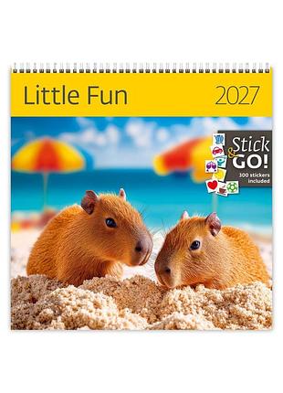 Календарь настенный 2027 helma 30 x 30 см little fun (lp04-27)