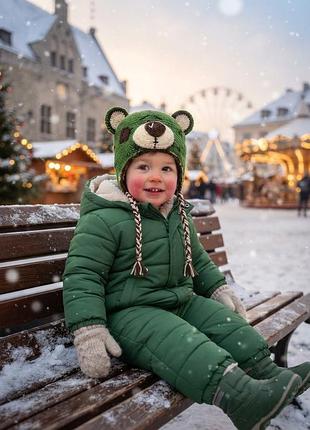 Шапка на парня из акрила и шерсти, на осень и зиму.
